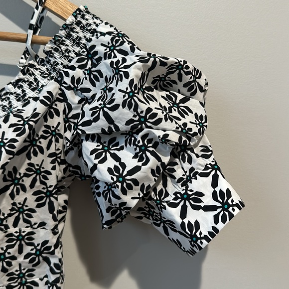 NWT Diane von Furstenberg DVF Margaret Cold Shoulder Crop Top - Picture 4 of 8